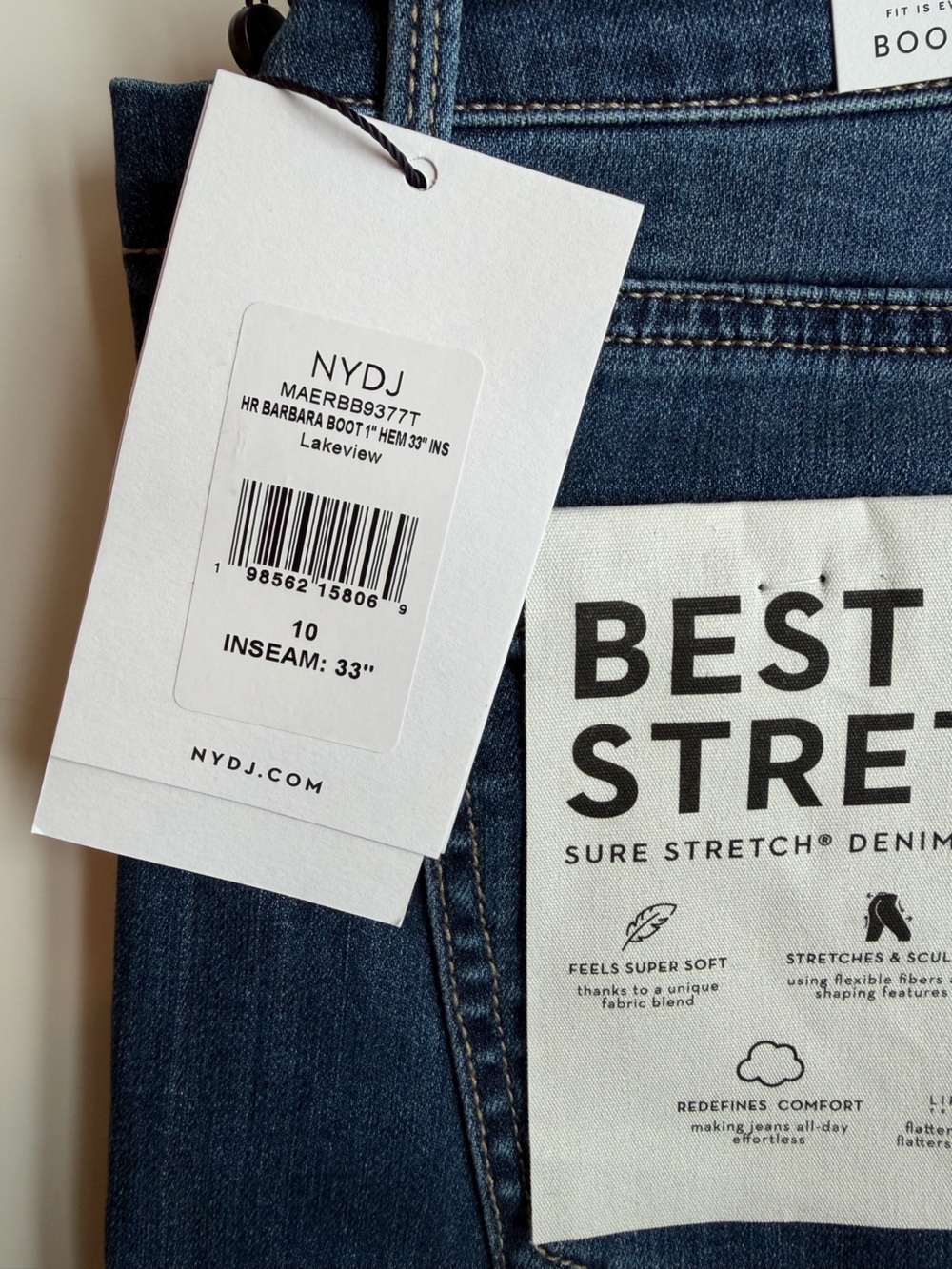 NYDJ Barbara Bootcut Jeans in Lakeview 10 Tall